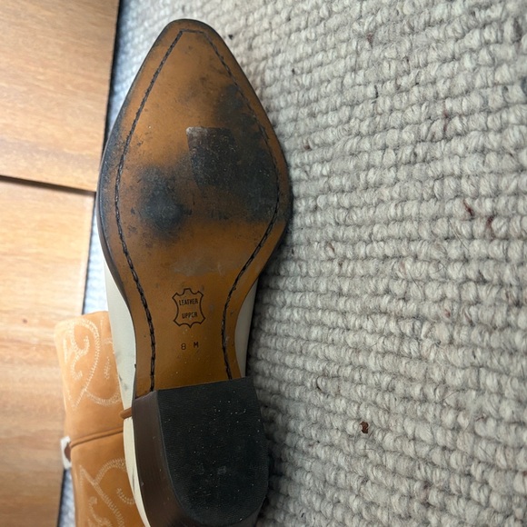 Nine West Tan and Cream cowboy Boots - Picture 8 of 8